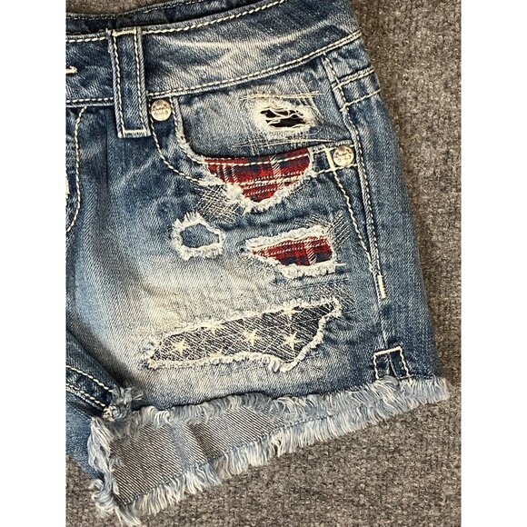 Miss Me Women's Jean Shorts Signature Short Size 26 With Stains - Picture 13 of 16